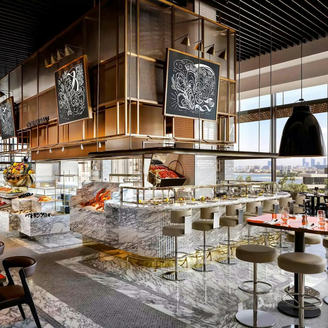 Savor a culinary journey at Atlantis The Royal where each dish is a flavorful discovery perfect for sharing memorable moments with loved ones against a backdrop of stunning design.